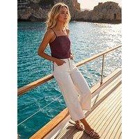 Roman Dusk Cotton Poplin Side Tie Top