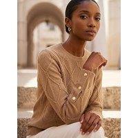 Roman Petite Button Cuff Jumper