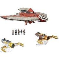 Star Wars Swj Pack (9" Veh, 5" 3 Veh & 9 Figure) - Ahsoka T-6 Vs Fiend Fighters (Wmt Exclusive)