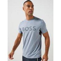 Boss Mens Active Logo Training T-Shirt - Grey