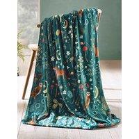 Catherine Lansfield Enchanted Twilight Animals Throw
