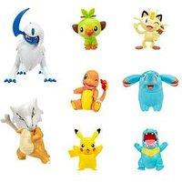 Pokemon Pkw - Battle Figure Multipack (8Pk: 2" Pikachu #9, Phanpy, Totodile, Charmander #2, Grookey, Meowth, 3" Marowak, Absol) W16