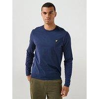 Lyle & Scott Plain Long Sleeve T-Shirt - Navy