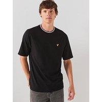 Lyle & Scott Tipped Track T-Shirt - Black