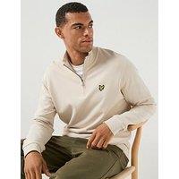 Lyle & Scott Lyle & Scott Loopback 1/4 Zip Sweatshirt - Cream