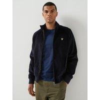 Lyle & Scott Mens Corduroy Harrington Jacket - Black
