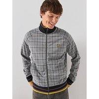 Lyle & Scott Hawick Check Track Jacket - Grey