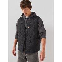 Lyle & Scott Quilted Ripstop Gilet - Black