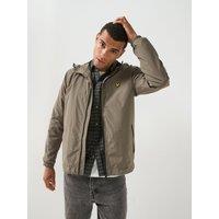 Lyle & Scott Mens Contrast Zip Through Hooded Jacket - Black