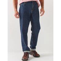 Guess Jeans Mens G15 Relaxed Taper Fit Jeans - Dark Blue