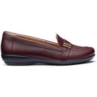 Hotter Clay Wide Slip On Loafer - Dark Red