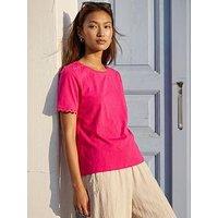 Roman Cotton Ric Rac Detail T-Shirt
