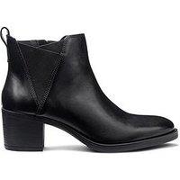 Hotter Denver Wide Fit Block Heel - Black