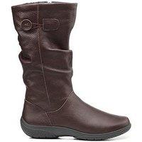 Hotter Derrymore Ii Extra Wide Slouch Boot - Chocolate