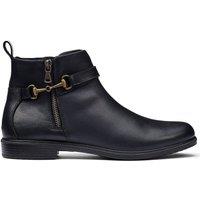Hotter Iona Wide Fit Side Zip Boot - Black