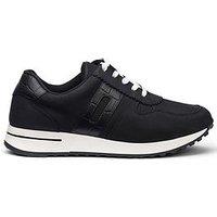 Hotter Revival Wide Fit Trainer - Black