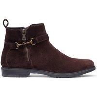 Hotter Iona Side Zip Boot - Chocolate