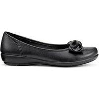 Hotter Jewel Extra Wide Ballerina Shoe - Black