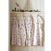 Catherine Lansfield 100% Cotton Christmas Holly Stripe Tea Towels 4 Pack