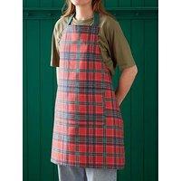 Catherine Lansfield 100% Cotton Christmas Tartan Check Apron