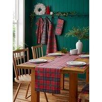 Catherine Lansfield Christmas Tartan Check Runner