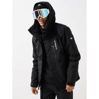 Quiksilver Mens Titano 10K Dryflight Waterproof Insulated Technical Ski Jacket - Black