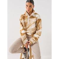 Columbia Womens Helvetia Ii Cropped Half Snap Fleece - White