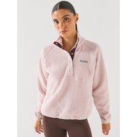 Columbia Womens Jasper Ridge Half-Snap Pebbled Fleece - Pink