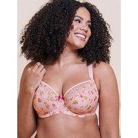 Curvy Kate Spellbound Printed Balcony Bra - Blush Floral Print