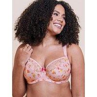 Curvy Kate Spellbound Printed Balcony Bra - Blush Floral Print