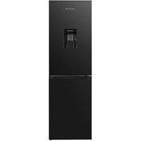 Russell Hobbs Rh181Tnf552E2Diwd, 245L Total No Frost 50/50 Fridge Freezer With Water Dispenser In Black Steel