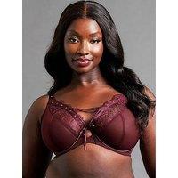 Curvy Kate Scantilly By Curvy Kate Laced Up Plunge Bra (Second Sizes) - Merlot