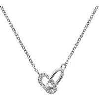 Silver Whisper Swfy Linked Necklace