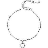 Silver Whisper Swfy Circle Bracelet