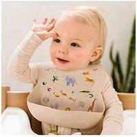 Lou Lou Lollipop Dinner Time Bundle - Silicone Bib - Animals
