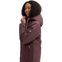 Trespass Ladies Padded Quilted Interior Melissa Waterproof Jacket - Mocha
