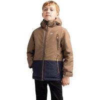 Trespass Boys Waterproof Padded Detachable Hood Jacket - Brown