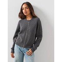 Allsaints Effie Alpaca Blend Cardigan - Grey
