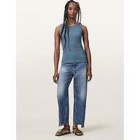 Allsaints Fox Loose Fit Denim Jeans - Blue