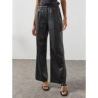 Allsaints Fran Leather Trousers - Black