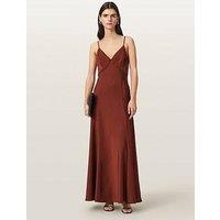 Allsaints Irina Maxi Slip Dress - Brown