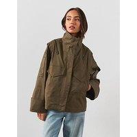Allsaints Leighton Cotton Utility Jacket - Green