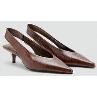 Mango Kitten Heel Pointed Toe Shoe
