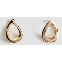 Mango Stainless Steel Semi-Hoop Earrings - Gold