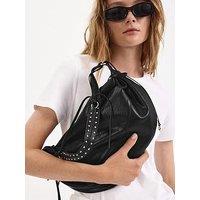 Mango Oval Shoulder Bag - Black