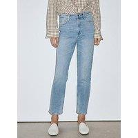 Mango Newmom Comfort High-Rise Jeans - Blue