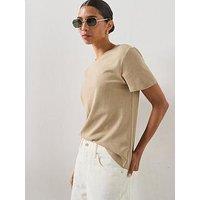 Mango 100% Cotton T-Shirt - Khaki