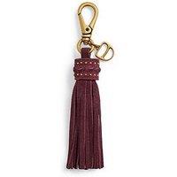 Lauren By Ralph Lauren Studded Tassel Bag Charm - Red