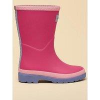 Joules Girls Colourblock Wellies - Pink