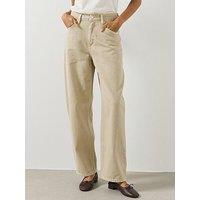 Mango High-Rise Balloon Jeans - Brown